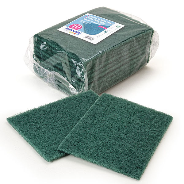 Ref. 1104 - 10 Estropajos fibra verde extra